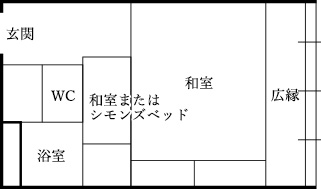 東園客室 通常和室 間取り