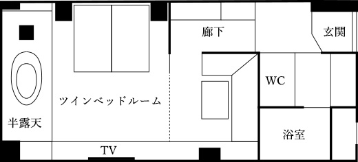 東園客室 幸緑 間取り