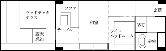 東園客室 莉結 間取り