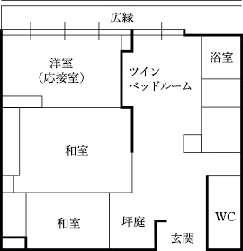 東園客室 特別室 間取り