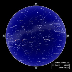 12月東京の夜空